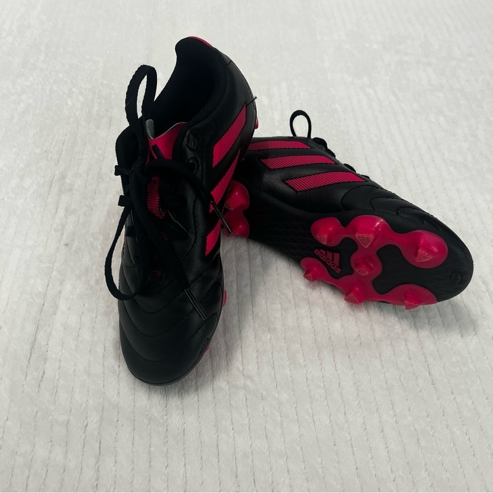 Adidas Black and Pink Cleats